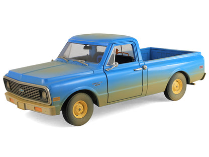 GreenLight 1971 Chevrolet C-10 Pickup Truck Blue (Dirty Version) "Hollywood Greatest Hits" Series 1/24 Diecast Model Car by <h2>1971 Greenlight</h2> <p>High-quality perfect for collectors and enthusia
