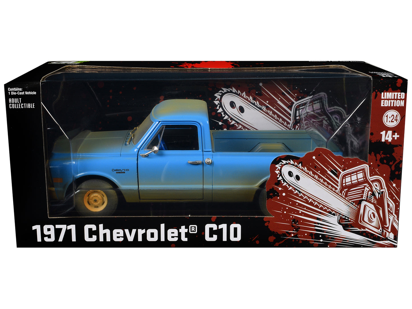 GreenLight 1971 Chevrolet C-10 Pickup Truck Blue (Dirty Version) "Hollywood Greatest Hits" Series 1/24 Diecast Model Car by <h2>1971 Greenlight</h2> <p>High-quality perfect for collectors and enthusia