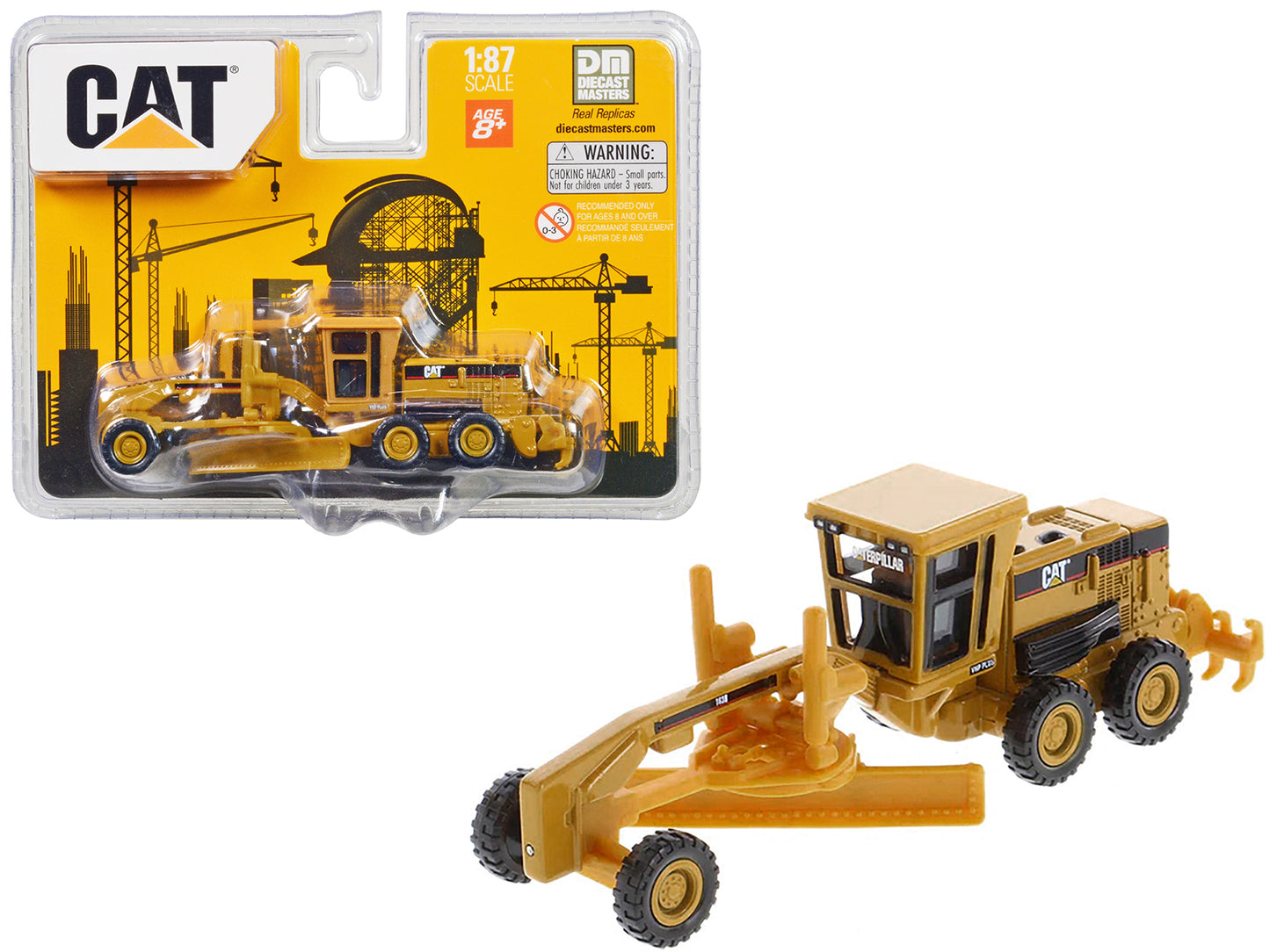 CAT Caterpillar 163H Motor Grader Yellow 1/87 (HO) Diecast Model by Masters <h2>CAT Masters</h2> <p>High-quality car perfect for collectors and enthusiasts. Features detailed interior exterior craftsm