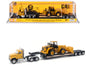 CAT Caterpillar CT681 Day Cab Tractor Yellow with Lowboy Trailer and 950G Wheel Loader 1/87 (HO) Diecast Model by Masters <h2>CAT Masters</h2> <p>High-quality car perfect for collectors enthusiasts. F