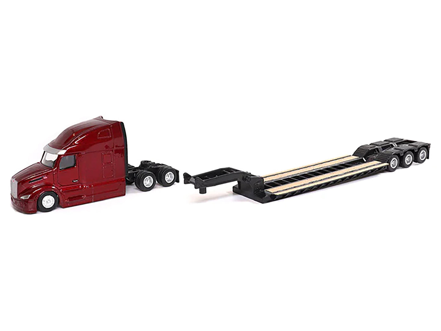 Peterbilt 579 UltraLoft Tandem Tractor Red Metallic with Lowboy Trailer and CAT D5M Dozer Yellow 1/87 (HO) Diecast Model by Masters <h2>Peterbilt Masters</h2> <p>High-quality car perfect for collector