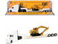 Peterbilt 579 Tractor White with Lowboy Trailer and CAT 315C Excavator Yellow 1/87 (HO) Diecast Model by Masters <h2>Peterbilt Masters</h2> <p>High-quality car perfect for collectors enthusiasts. Feat