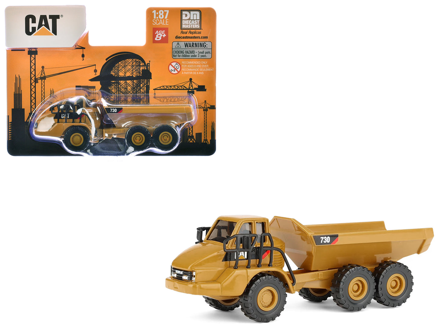 CAT Caterpillar 730 Articulated Truck Yellow 1/87 (HO) Diecast Model by Masters <h2>CAT Masters</h2> <p>High-quality car perfect for collectors and enthusiasts. Features detailed interior exterior cra