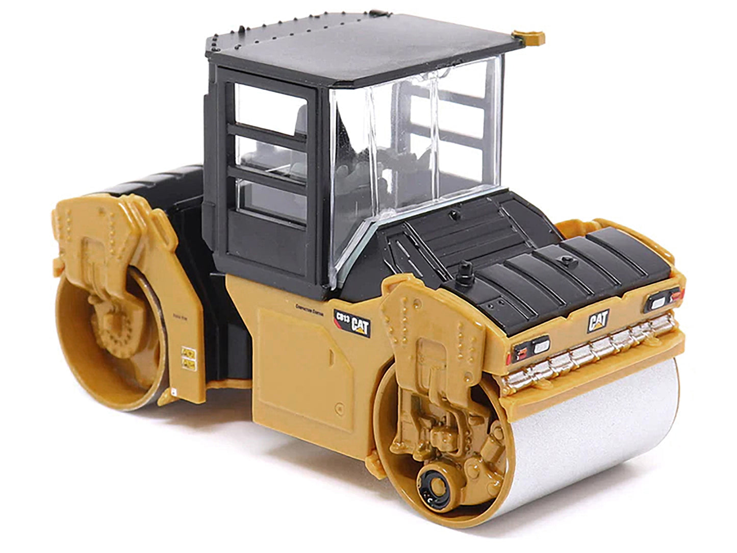CAT Caterpillar CB-13 Tandem Vibratory Roller with Cab Yellow and Black 1/64 Diecast Model by Masters <h2>CAT Masters</h2> <p>High-quality car perfect for collectors enthusiasts. Features detailed int