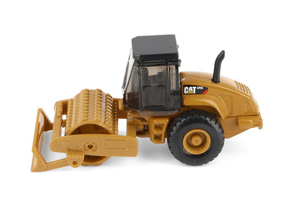CAT Caterpillar CS56 Roller with Interchangeable Front Attachment Yellow 1/87 (HO) Diecast Model by Masters <h2>CAT Masters</h2> <p>High-quality car perfect for collectors and enthusiasts. Features de