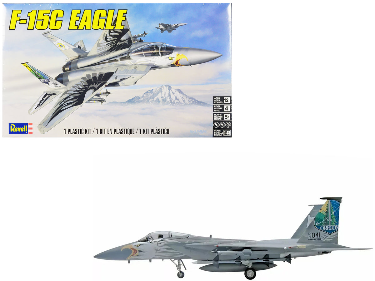 Level 4 Model Kit McDonnell Douglas F-15C Eagle Fighter Aircraft 1/48 Scale