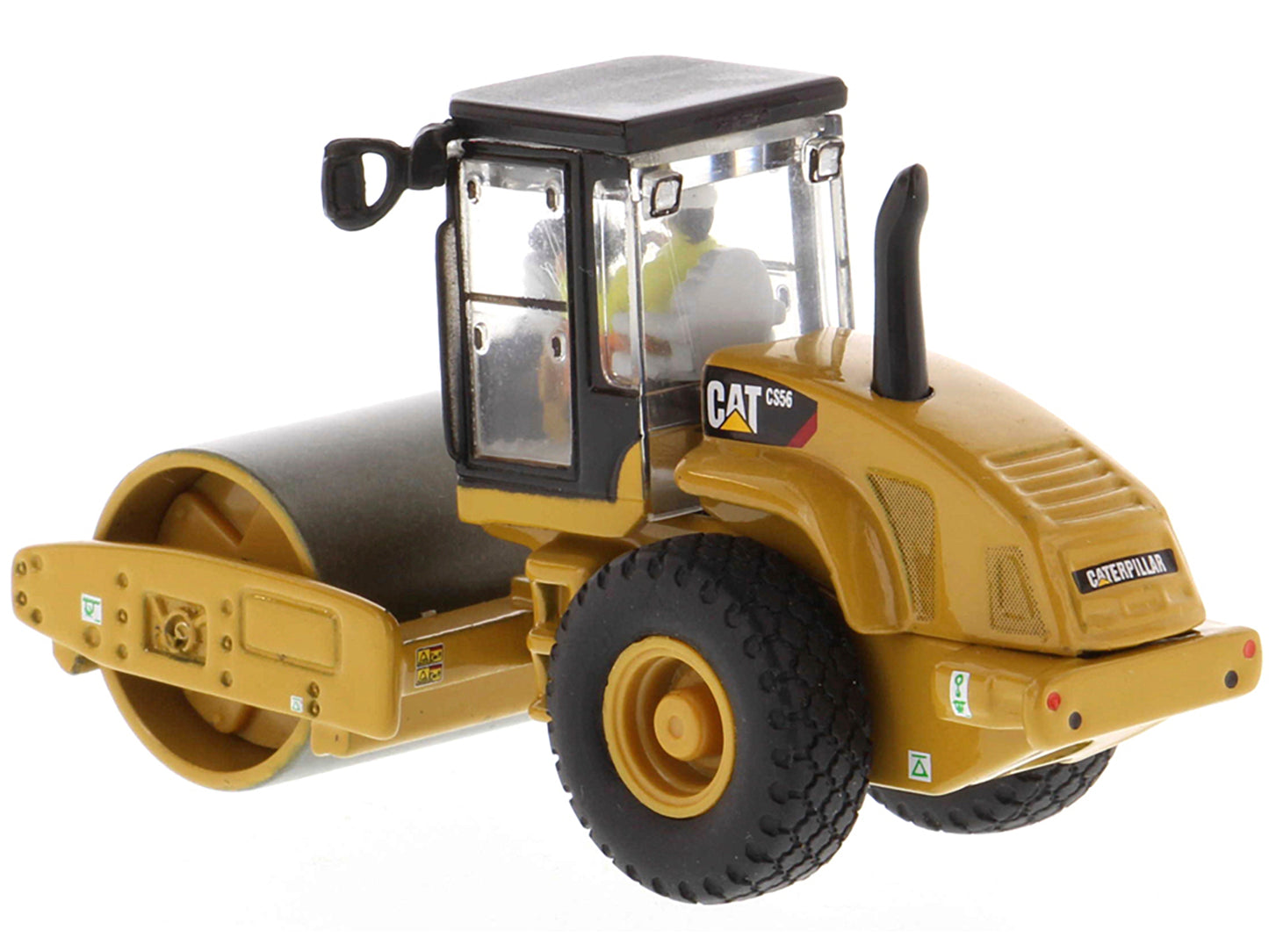 CAT Caterpillar CS56 Smooth Drum Vibratory Soil Compactor with Operator "High Line" Series 1/87 (HO) Scale Diecast Model by Masters <h2>CAT Masters</h2> <p>High-quality car perfect for collectors and