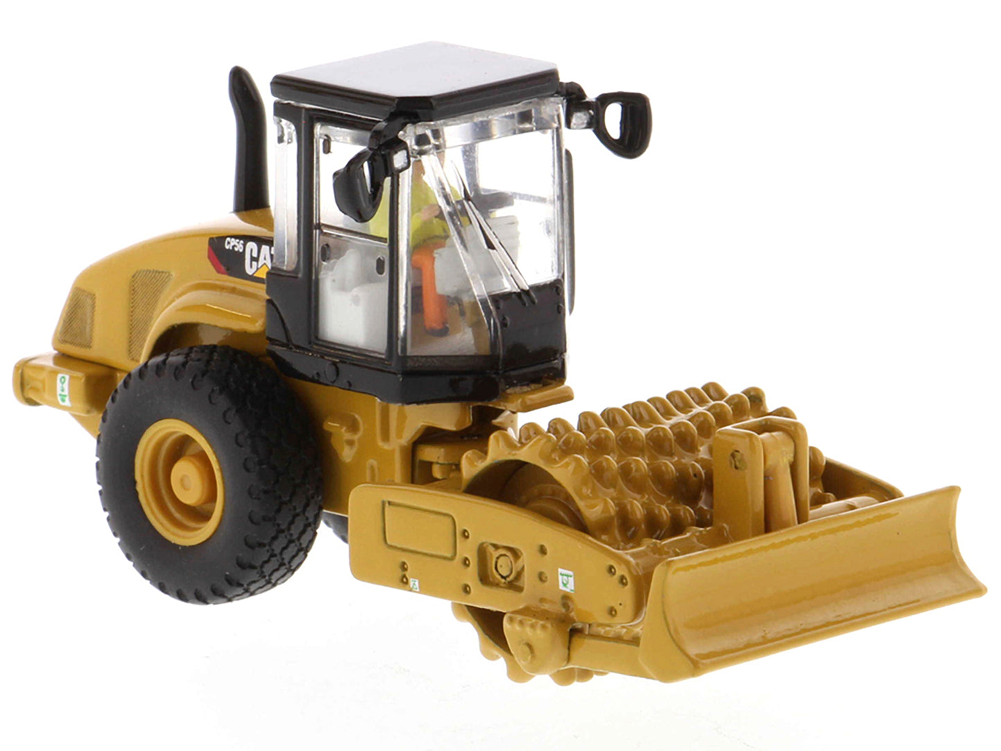 CAT Caterpillar CS56 Padfoot Drum Vibratory Soil Compactor with Operator "High Line" Series 1/87 (HO) Scale Diecast Model by Masters <h2>CAT Masters</h2> <p>High-quality car perfect for collectors and