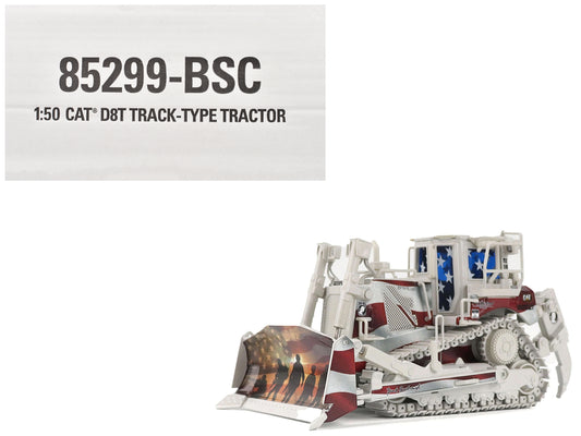CAT Caterpillar D8T Track Type Tractor with Single Shank Ripper "Brent Scarbrough & Co." Patriotic Livery "High Line" Series 1/50 Diecast Model by Masters <h2>CAT Masters</h2> <p>High-quality car perf