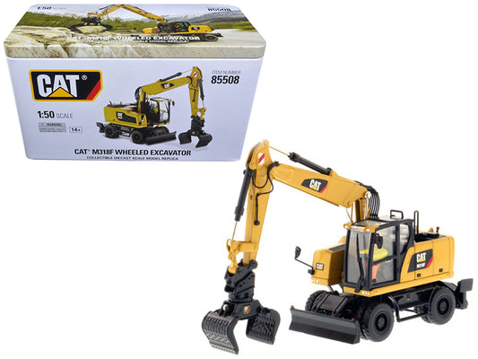 CAT Caterpillar M318F Wheeled Excavator with Operator "High Line Series" 1/50 Diecast Model by Masters <h2>CAT Masters</h2> <p>High-quality car perfect for collectors and enthusiasts. Features detaile