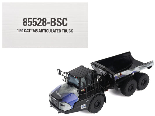 CAT Caterpillar 745 Articulated Dump Truck "Brent Scarbrough & Co. - Back the Blue" Black with Graphics "High Line" Series 1/50 Diecast Model by Masters <h2>CAT Masters</h2> <p>High-quality car perfec