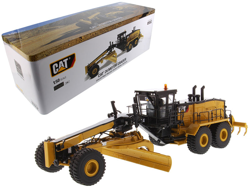 CAT Caterpillar 24 Motor Grader with Operator High Line Series 1/50 Diecast Model by Masters <h2>CAT Masters</h2> <p>High-quality car perfect for collectors and enthusiasts. Features detailed interior