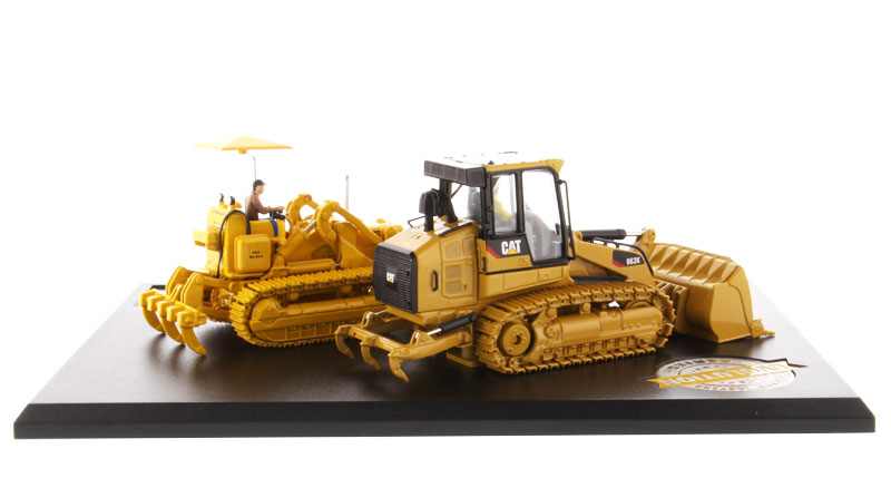 CAT Caterpillar 977D Traxcavator (Circa 1955-1960) and 963K Track Loader (Current) with Operators "Evolution Series" 1/50 Diecast Models by Masters <h2>CAT Masters</h2> <p>High-quality model car perfe