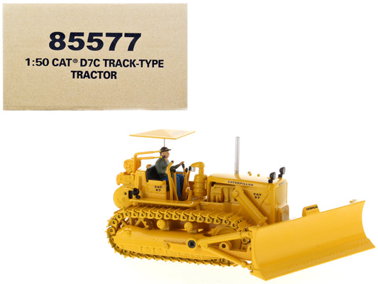 CAT Caterpillar D7C Track-Type Tractor Dozer Yellow with Operator "Vintage Series" 1/50 Diecast Model by Masters <h2>CAT Masters</h2> <p>High-quality car perfect for collectors and enthusiasts. Featur