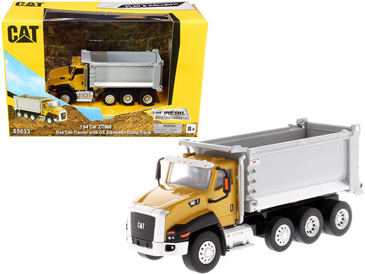 CAT Caterpillar CT660 Day Cab Tractor with OX Stampede Dump Truck "Play & Collect!" Series 1/64 Diecast Model by Masters <h2>CAT Masters</h2> <p>High-quality car perfect for collectors and enthusiasts
