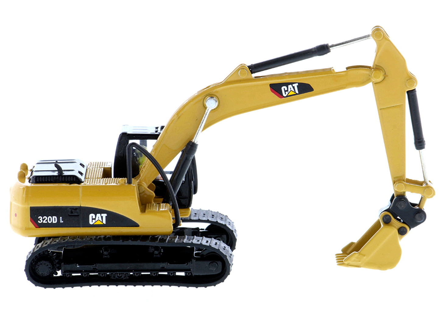 CAT Caterpillar 320D L Hydraulic Excavator with Multiple Work Tools and Operator "High Line" Series 1/87 (HO) Scale Diecast Model by Masters <h2>CAT Masters</h2> <p>High-quality car perfect for collec