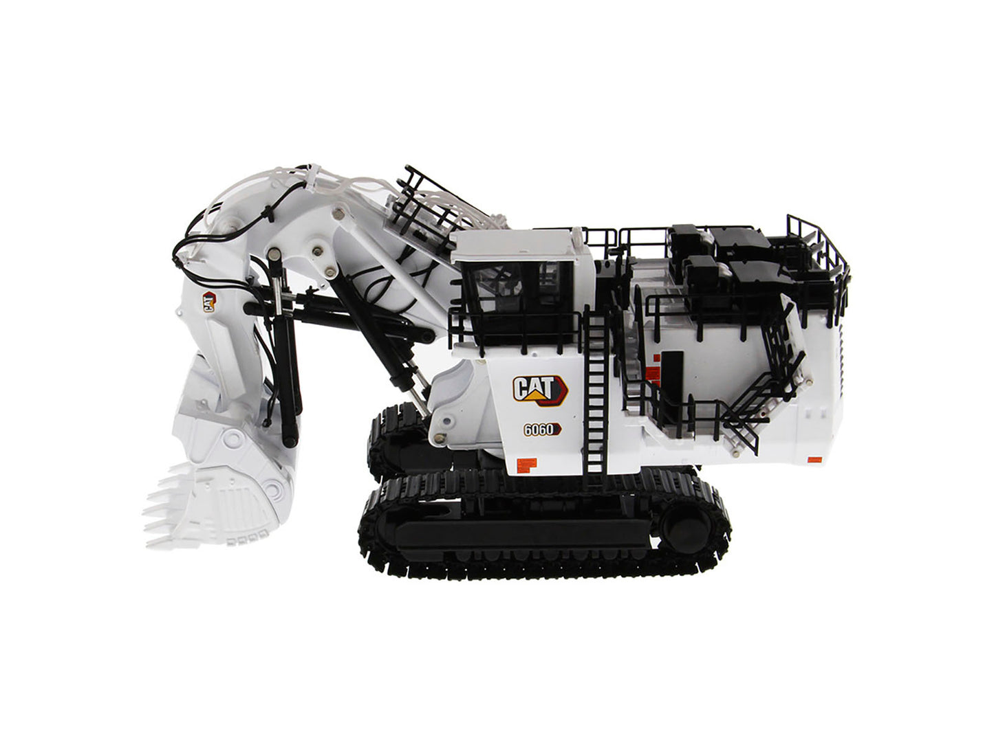 CAT Caterpillar 6060 Hydraulic Mining Front Shovel Coal Configuration White "High Line Series" 1/87 (HO) Scale Diecast Model by Masters <h2>CAT Masters</h2> <p>High-quality car perfect for collectors