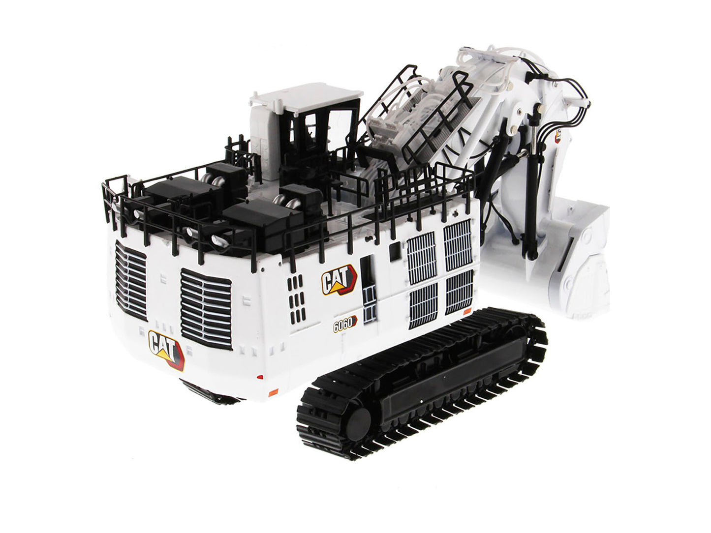 CAT Caterpillar 6060 Hydraulic Mining Front Shovel Coal Configuration White "High Line Series" 1/87 (HO) Scale Diecast Model by Masters <h2>CAT Masters</h2> <p>High-quality car perfect for collectors