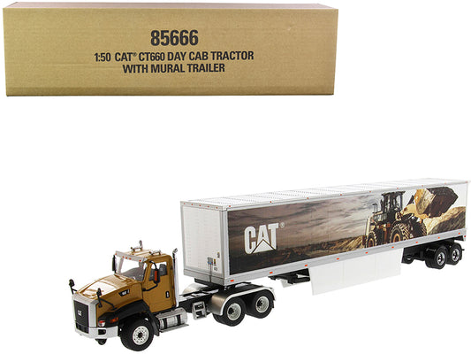 CAT Caterpillar CT660 Day Cab with Mural Dry Van Trailer "Transport Series" 1/50 Diecast Model by Masters <h2>CAT Masters</h2> <p>High-quality car perfect for collectors and enthusiasts. Features deta