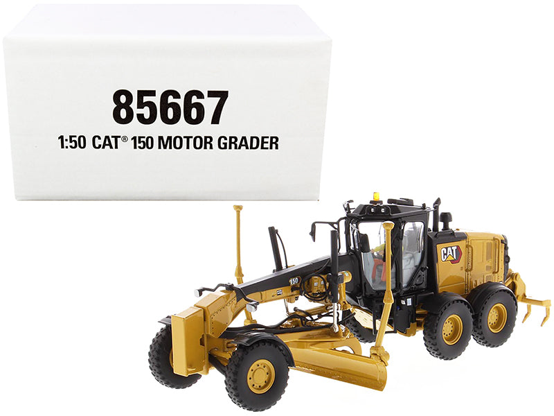 CAT Caterpillar 150 Motor Grader with Operator "High Line Series" 1/50 Diecast Model by Masters <h2>CAT Masters</h2> <p>High-quality car perfect for collectors and enthusiasts. Features detailed inter