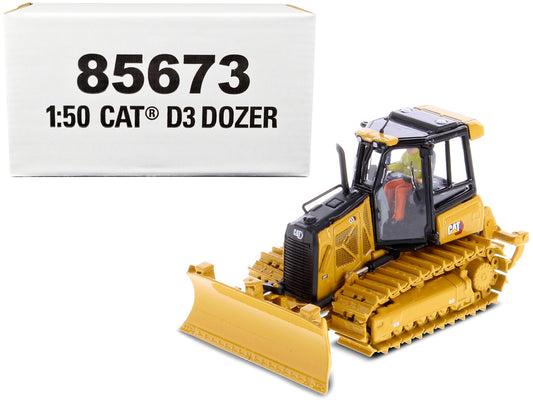 CAT Caterpillar D3 Track Type Dozer with Operator "High Line" Series 1/50 Diecast Model by Masters <h2>CAT Masters</h2> <p>High-quality car perfect for collectors and enthusiasts. Features detailed in