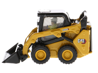 CAT Caterpillar 242D3 Wheeled Skid Steer Loader with Work Tools and Operator Yellow "High Line Series" 1/50 Diecast Model by Masters <h2>CAT Masters</h2> <p>High-quality car perfect for collectors ent