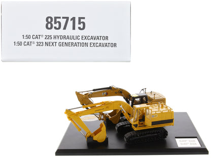 CAT Caterpillar 225 Hydraulic Escavator and 323 Next Generation Set of 2 pieces "Evolution Series" 1/50 Diecast Models by Masters <h2>CAT Masters</h2> <p>High-quality model car perfect for collectors