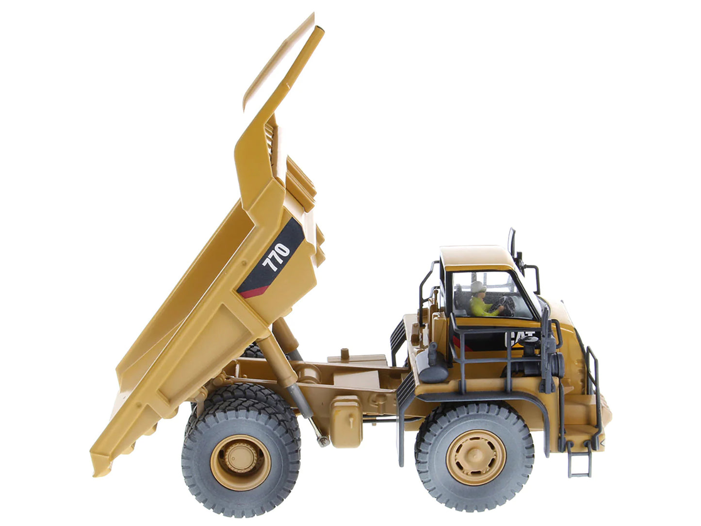 CAT Caterpillar 770 Off-Highway Truck Yellow (Weathered) with Operator "Weathered" Series 1/50 Diecast Model by Masters <h2>CAT Masters</h2> <p>High-quality car perfect for collectors and enthusiasts.