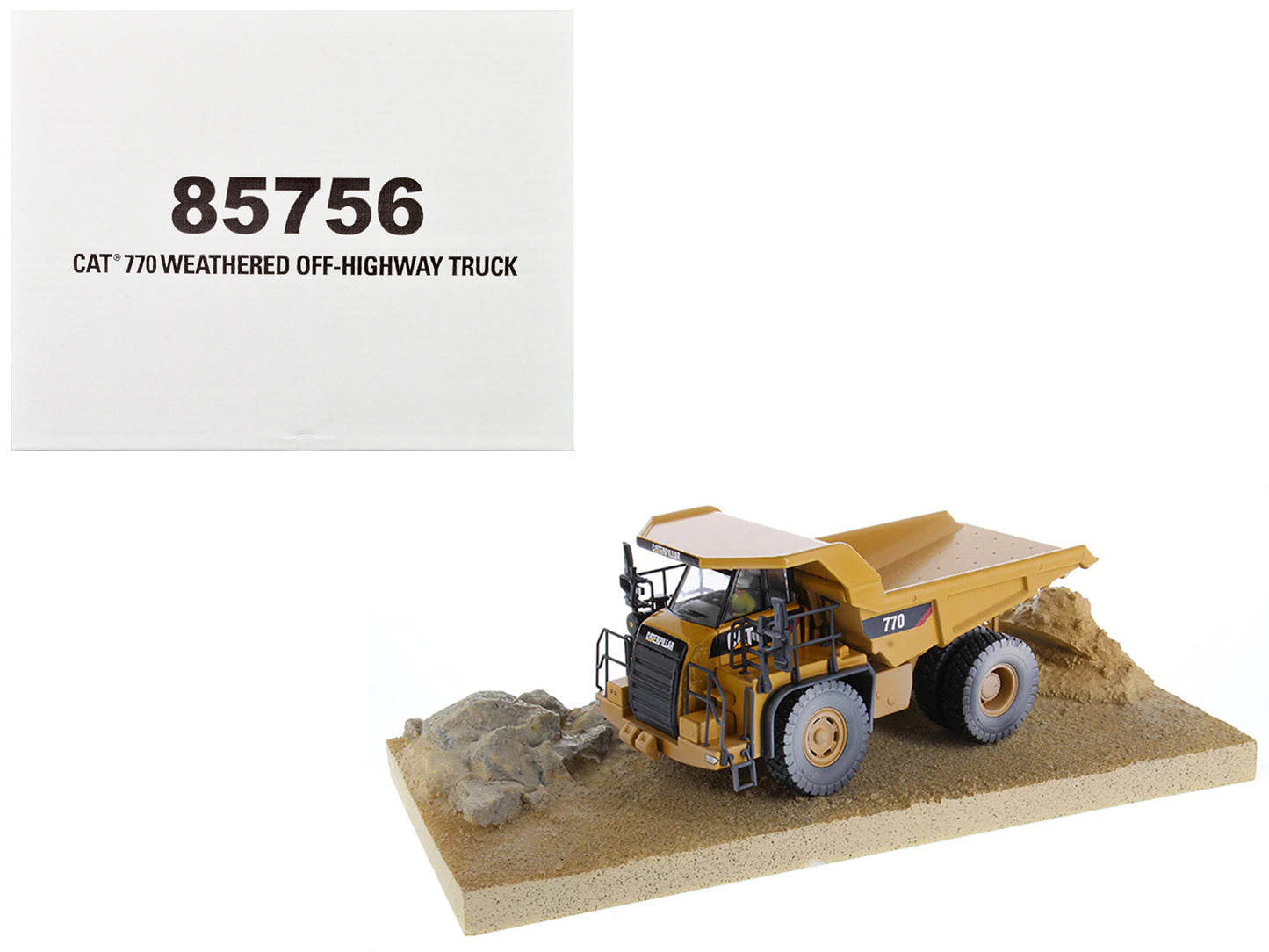 CAT Caterpillar 770 Off-Highway Truck Yellow (Weathered) with Operator "Weathered" Series 1/50 Diecast Model by Masters <h2>CAT Masters</h2> <p>High-quality car perfect for collectors and enthusiasts.
