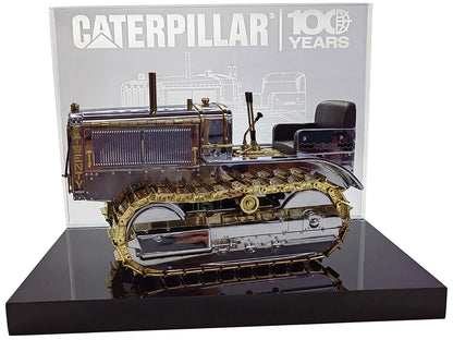 CAT Caterpillar Twenty Tractor "100th Anniversary" Chrome and Gold "Centennial Series" 1/16 Diecast Model by Masters <h2>CAT Masters</h2> <p>High-quality car perfect for collectors enthusiasts. Featur
