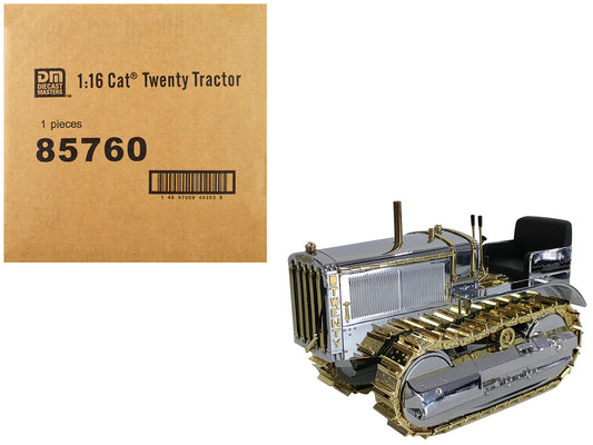 CAT Caterpillar Twenty Tractor "100th Anniversary" Chrome and Gold "Centennial Series" 1/16 Diecast Model by Masters <h2>CAT Masters</h2> <p>High-quality car perfect for collectors enthusiasts. Featur