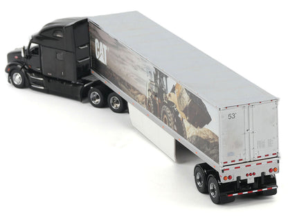 Peterbilt 579 UltraLoft Truck Tractor Black Metallic with "CAT Caterpillar" Mural Trailer "Transport Series" 1/50 Diecast Model by Masters <h2>Peterbilt Masters</h2> <p>High-quality car perfect for co