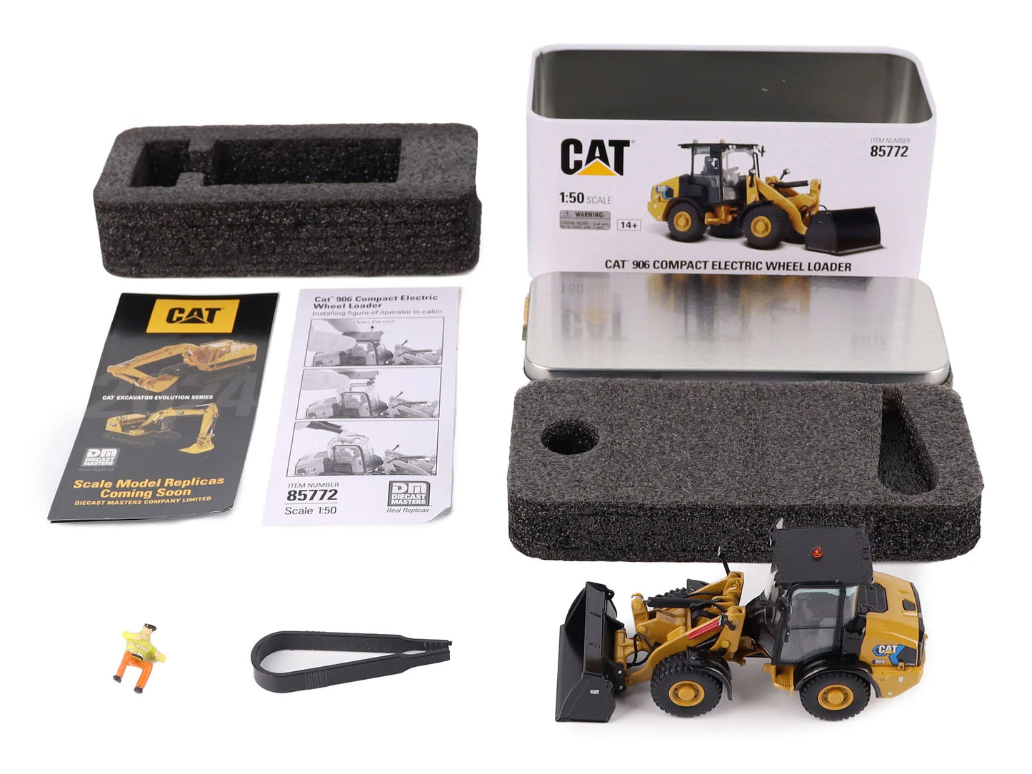 CAT Caterpillar 906 Electric Compact Wheel Loader Yellow with Operator "High Line Series" 1/50 Diecast Model by Masters <h2>CAT Masters</h2> <p>High-quality car perfect for collectors and enthusiasts.