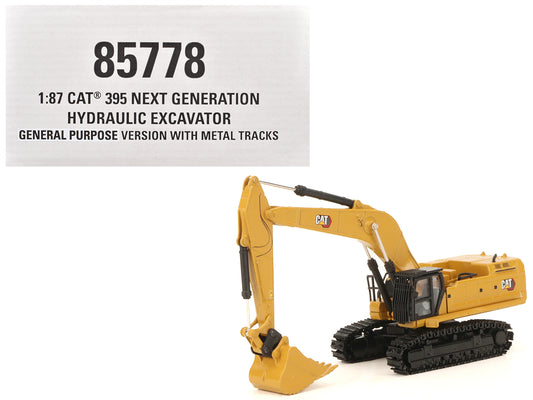CAT Caterpillar 395 Next-Generation Hydraulic Excavator (Mass Version) Yellow with Additional Tools "High Line Series" 1/87 (HO) Diecast Model by Masters <h2>CAT Masters</h2> <p>High-quality car perfe