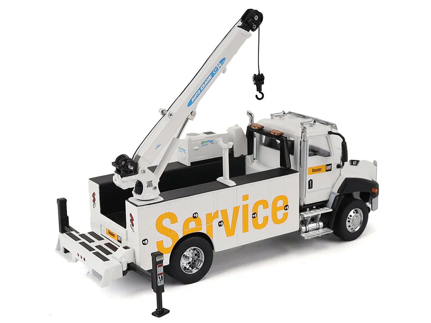 CAT Caterpillar CT660 Auto-Crane Titan 85 Truck with Miller EnPak White "Transport Series" 1/50 Diecast Model by Masters <h2>CAT Masters</h2> <p>High-quality car perfect for collectors and enthusiasts