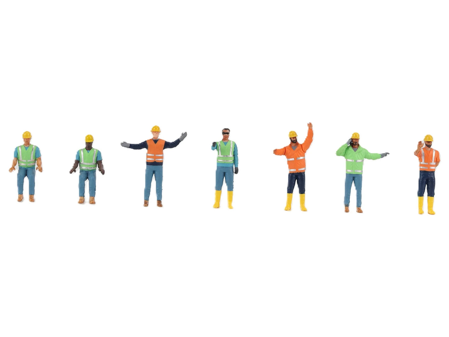 "Construction Workers" 7 Piece Figure Set for 1/50 Scale Models by Diecast Masters <h2>"Construction Masters</h2> <p>High-quality model car perfect collectors and enthusiasts. Features detailed interi