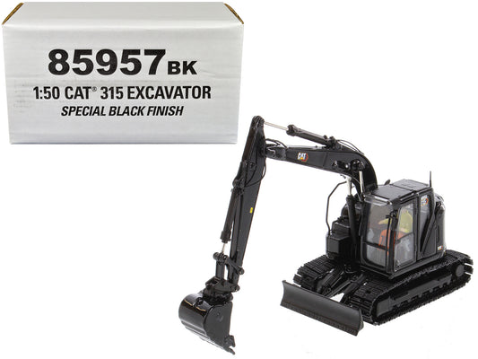 CAT Caterpillar 315 Track Type Hydraulic Excavator Special Black Finish with Operator "High Line" Series 1/50 Diecast Model by Masters <h2>CAT Masters</h2> <p>High-quality car perfect for collectors a