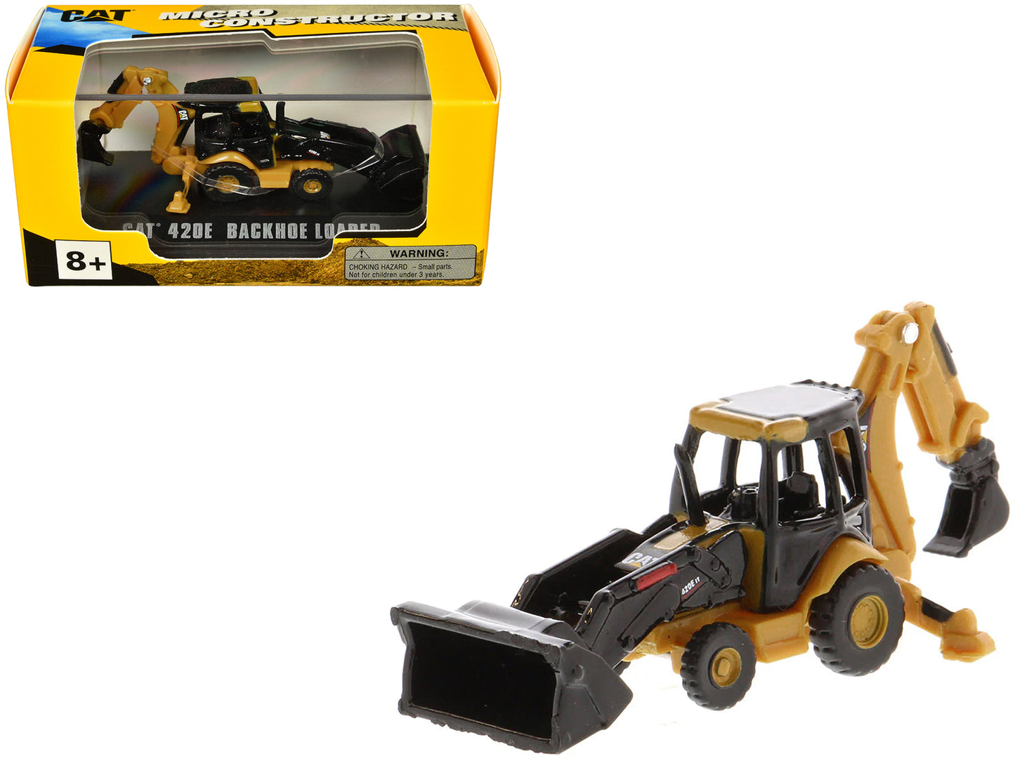 CAT Caterpillar 420E Backhoe Loader Yellow "Micro-Constructor" Series Diecast Model by Masters <h2>CAT Masters</h2> <p>High-quality car perfect for collectors and enthusiasts. Features detailed interi