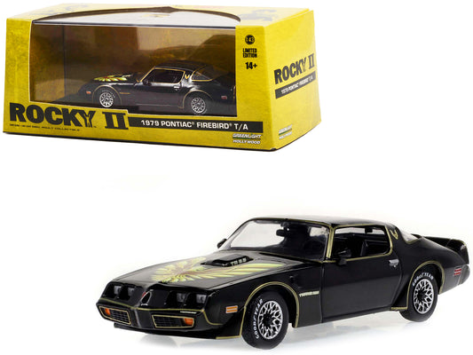 1979 Pontiac Firebird T/A Trans Am Black 1/43 Diecast Model Car - Greenlight