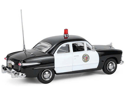 GreenLight 1949 Ford Custom Police Car "LAPD (Los Angeles Department)" Black and White 1/43 Diecast Model by <h2>1949 Greenlight</h2> <p>High-quality perfect for collectors enthusiasts. Features detai