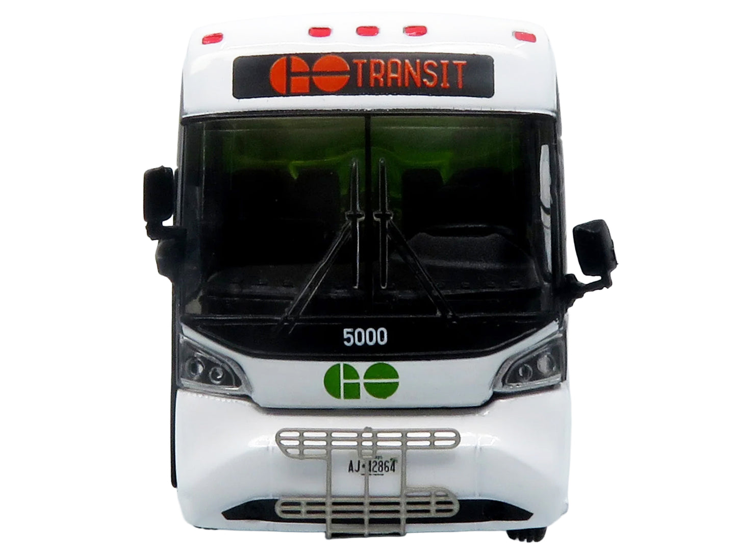 MCI D4520 Commuter Coach Bus "GO Transit" Green and White "The Bus & Motorcoach Collection" Limited Edition to 504 pieces Worldwide 1/87 (HO) Scale T&y Diecast Model by Iconic Replicas