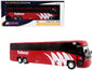 MCI D4520 Commuter Coach Bus "Burlington Trailways" Red with White Graphics "The Bus & Motorcoach Collection" Limited Edition to 504 pieces Worldwide 1/87 (HO) Scale T&y Diecast Model by Iconic Replicas