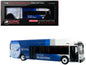 New Flyer Xcelsior XN40 Transit Bus "Delta Air Lines 100th Anniversary" Blue and White with Graphics "The Bus & Motorcoach Collection" Limited Edition 1/87 (HO) Scale T&y Diecast Model by Iconic Replicas