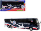 MCI J4500 Coach Bus "United States National Soccer Team" Dark Blue with Graphics "International Federation of the Global Game" Series Limited Edition to 504 pieces Worldwide 1/87 (HO) Diecast Model by Iconic Replicas