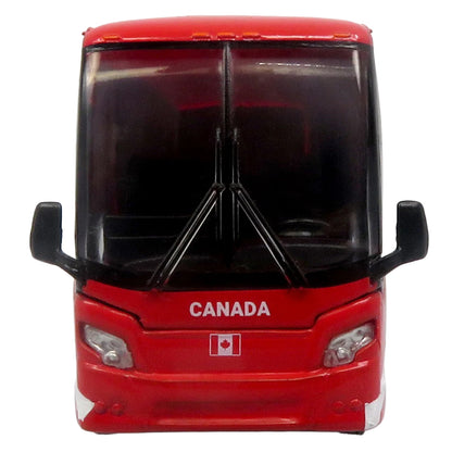 Prevost H3-45 Coach Bus "Canada National Soccer Team" Red with Graphics "International Federation of the Global Game" Series Limited Edition to 504 pieces Worldwide 1/87 (HO) Diecast Model by Iconic Replicas