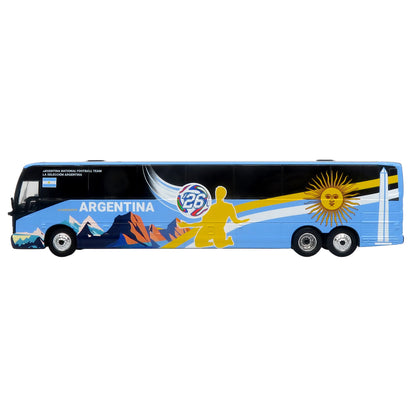 Prevost X3-45 Coach Bus "Argentina National Football Team" Blue with Graphics "International Federation of the Global Game" Series Limited Edition to 504 pieces Worldwide 1/87 (HO) Diecast Model by Iconic Replicas