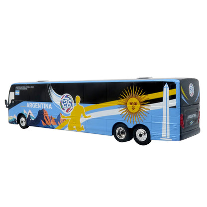 Prevost X3-45 Coach Bus "Argentina National Football Team" Blue with Graphics "International Federation of the Global Game" Series Limited Edition to 504 pieces Worldwide 1/87 (HO) Diecast Model by Iconic Replicas