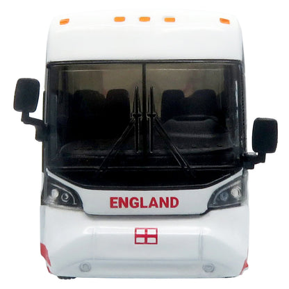 MCI D4520 Coach Bus "England National Football Team" White with Graphics "International Federation of the Global Game" Series Limited Edition to 504 pieces Worldwide 1/87 (HO) Diecast Model by Iconic Replicas