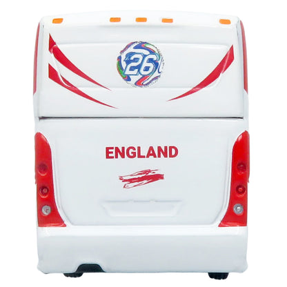 MCI D4520 Coach Bus "England National Football Team" White with Graphics "International Federation of the Global Game" Series Limited Edition to 504 pieces Worldwide 1/87 (HO) Diecast Model by Iconic Replicas