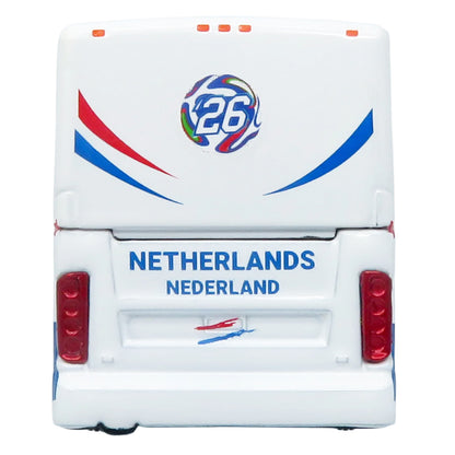 Van Hool CX-45 Coach Bus "Netherlands National Football Team" White with Graphics "International Federation of the Global Game" Series Limited Edition to 504 pieces Worldwide 1/87 (HO) Diecast Model by Iconic Replicas